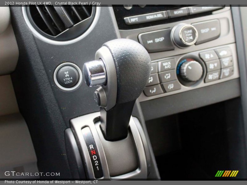 Crystal Black Pearl / Gray 2012 Honda Pilot LX 4WD