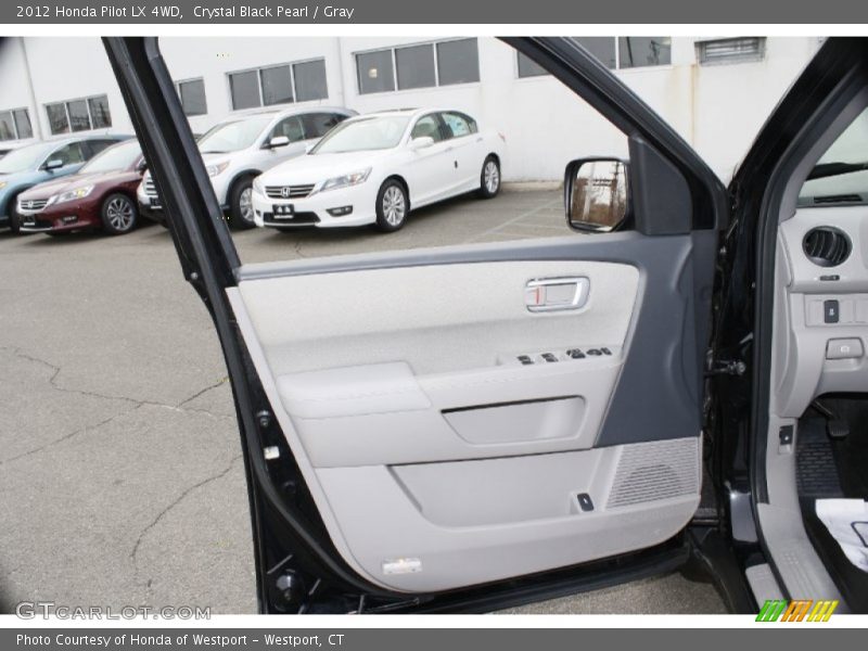Crystal Black Pearl / Gray 2012 Honda Pilot LX 4WD
