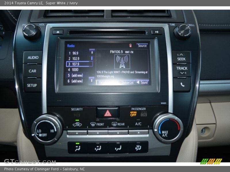 Super White / Ivory 2014 Toyota Camry LE