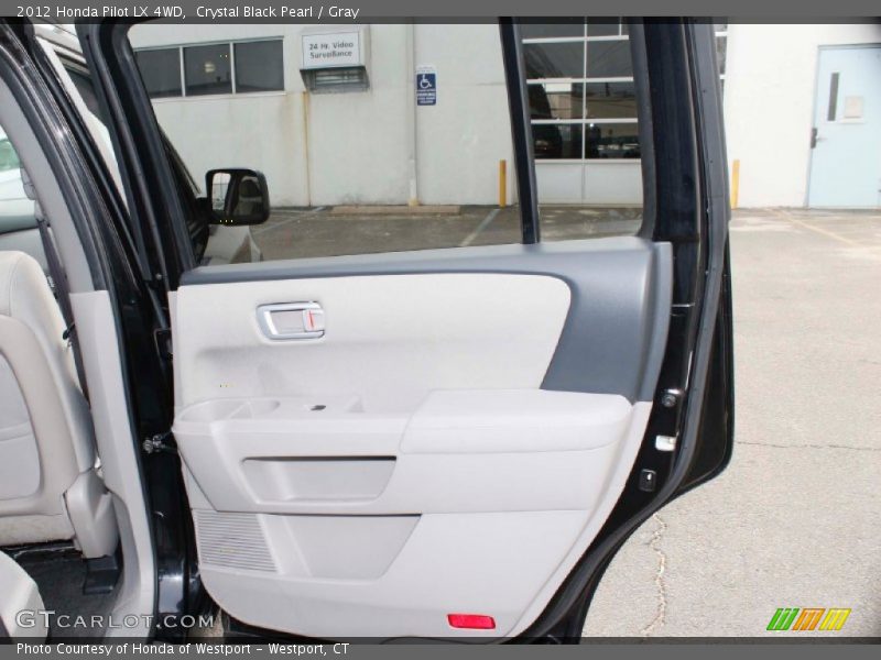Crystal Black Pearl / Gray 2012 Honda Pilot LX 4WD