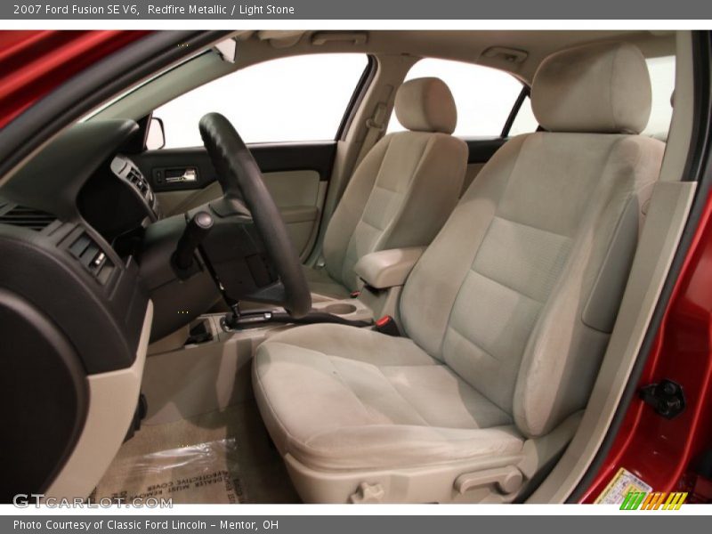 Redfire Metallic / Light Stone 2007 Ford Fusion SE V6