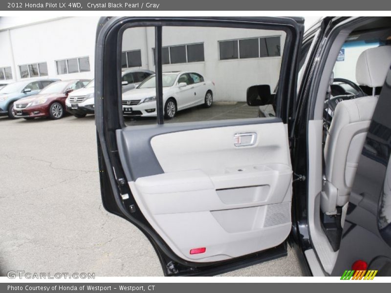 Crystal Black Pearl / Gray 2012 Honda Pilot LX 4WD