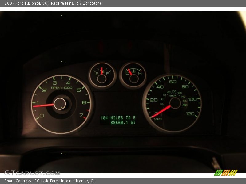  2007 Fusion SE V6 SE V6 Gauges