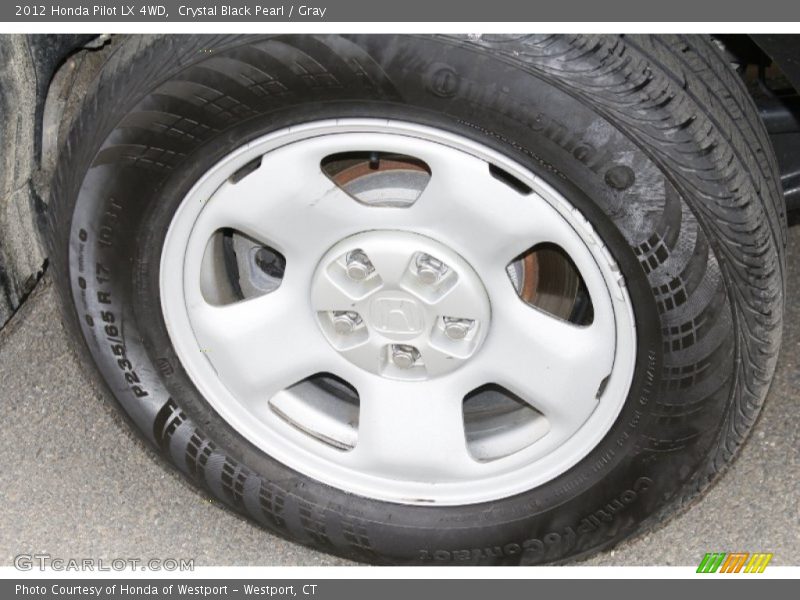 Crystal Black Pearl / Gray 2012 Honda Pilot LX 4WD
