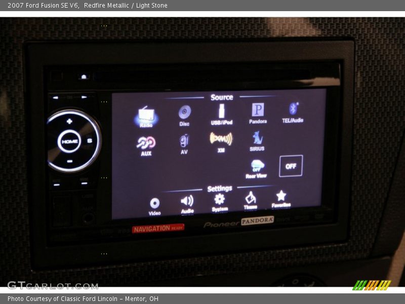 Redfire Metallic / Light Stone 2007 Ford Fusion SE V6