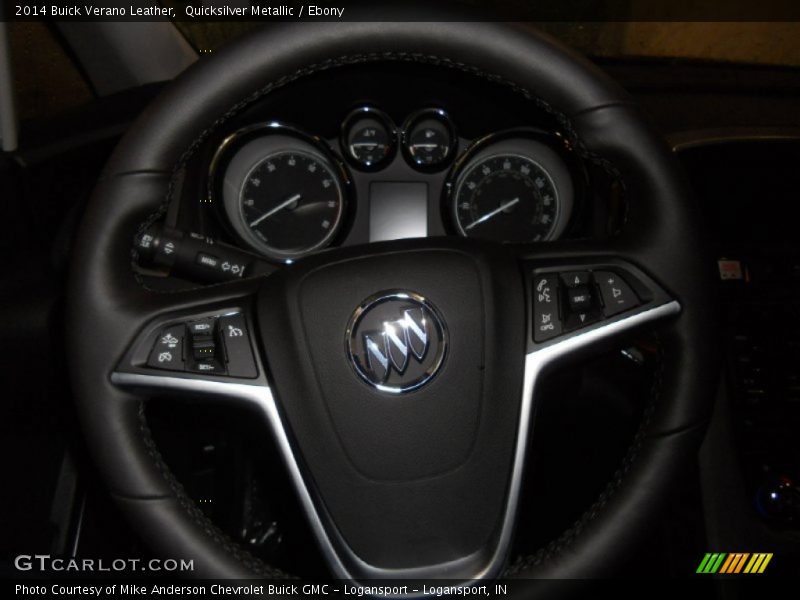 Quicksilver Metallic / Ebony 2014 Buick Verano Leather