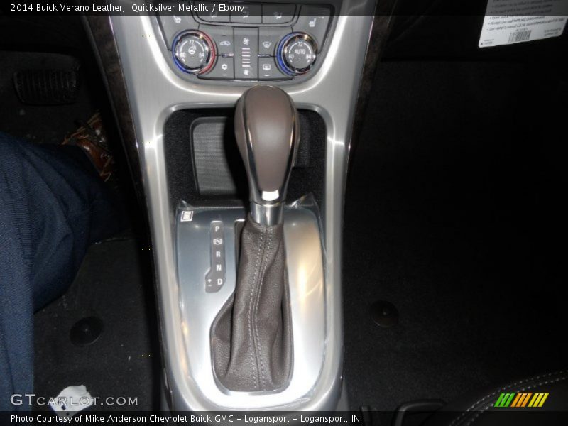 Quicksilver Metallic / Ebony 2014 Buick Verano Leather