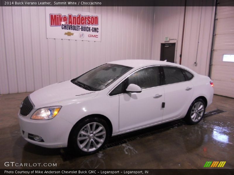 Summit White / Choccachino 2014 Buick Verano Leather