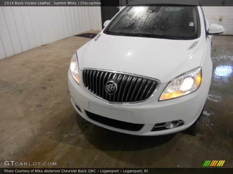 Summit White / Choccachino 2014 Buick Verano Leather