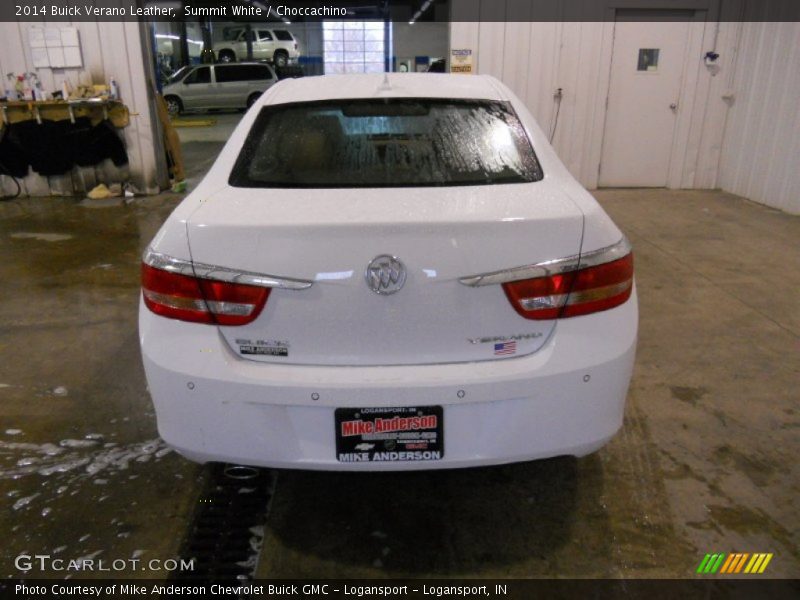 Summit White / Choccachino 2014 Buick Verano Leather
