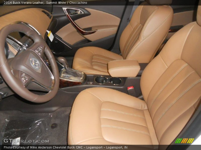 Summit White / Choccachino 2014 Buick Verano Leather