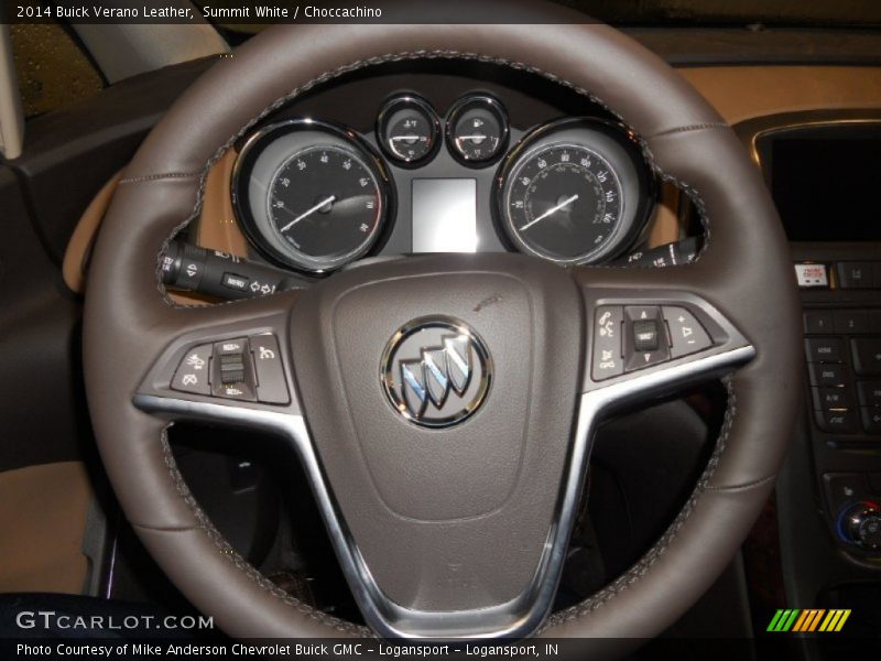 Summit White / Choccachino 2014 Buick Verano Leather