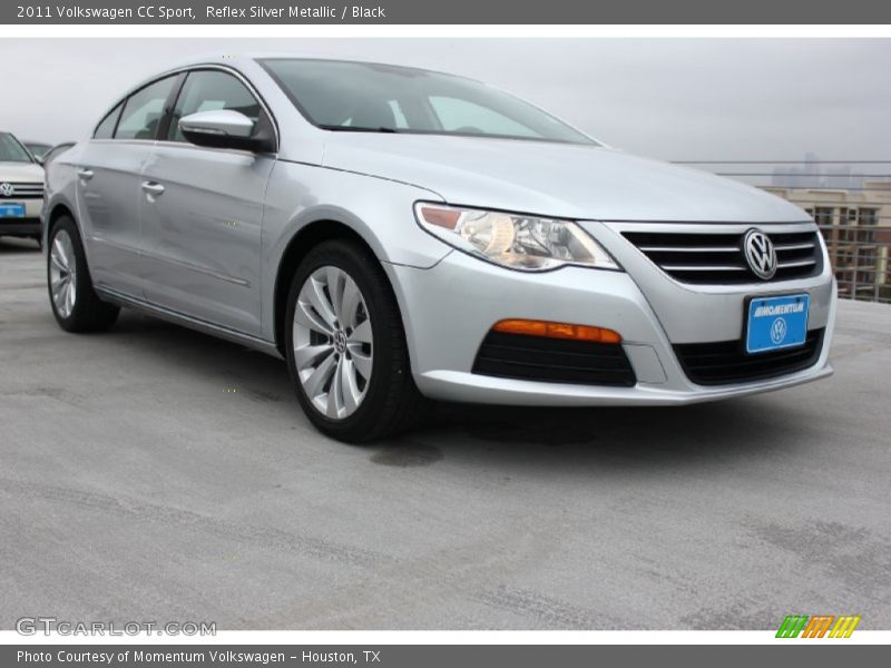 Reflex Silver Metallic / Black 2011 Volkswagen CC Sport