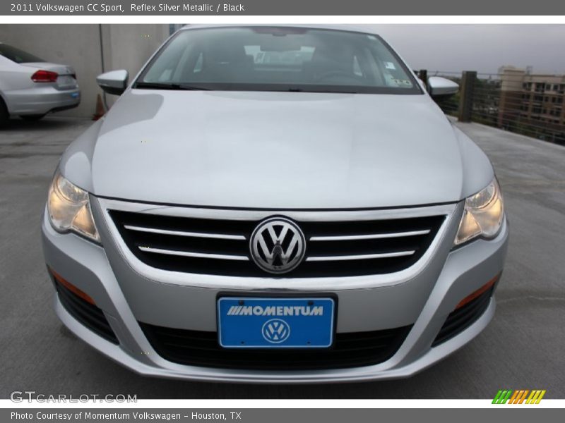 Reflex Silver Metallic / Black 2011 Volkswagen CC Sport