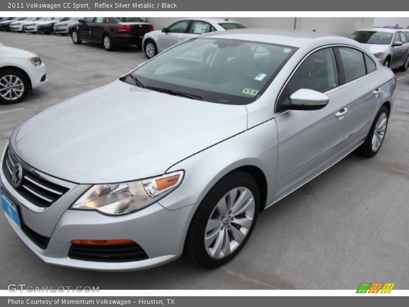 Reflex Silver Metallic / Black 2011 Volkswagen CC Sport