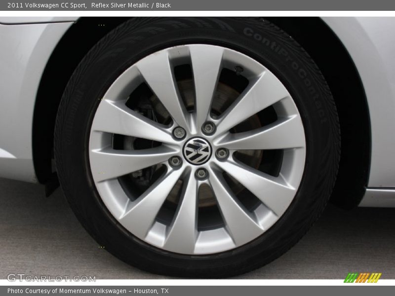 Reflex Silver Metallic / Black 2011 Volkswagen CC Sport