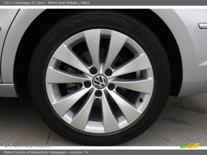 Reflex Silver Metallic / Black 2011 Volkswagen CC Sport