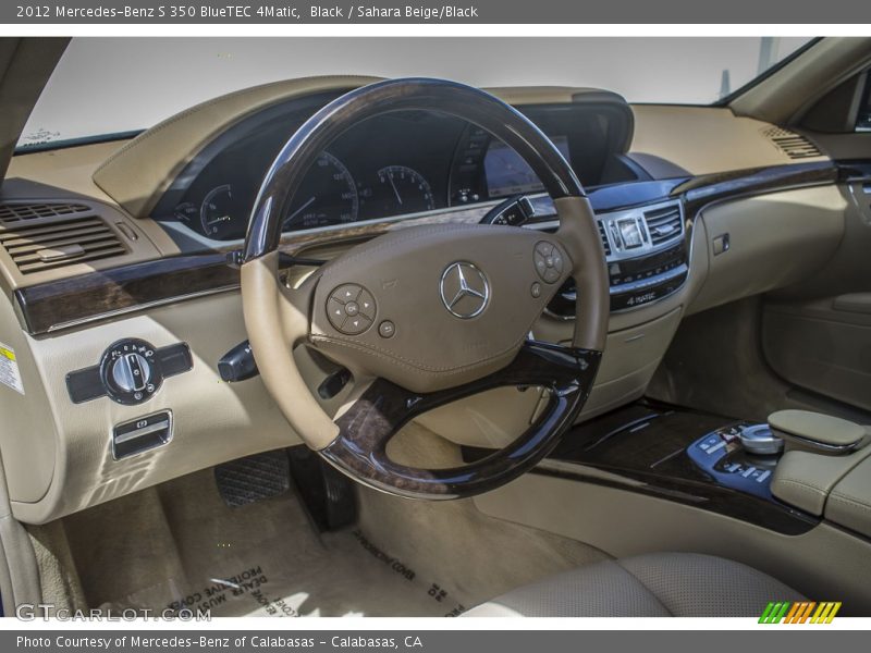 Black / Sahara Beige/Black 2012 Mercedes-Benz S 350 BlueTEC 4Matic