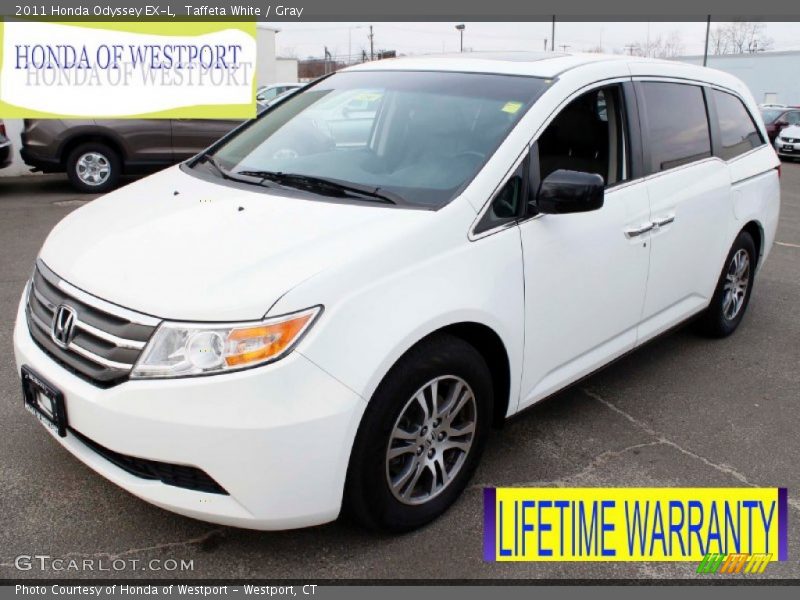 Taffeta White / Gray 2011 Honda Odyssey EX-L