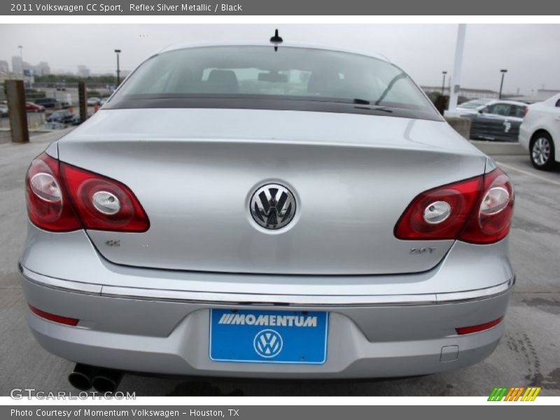 Reflex Silver Metallic / Black 2011 Volkswagen CC Sport