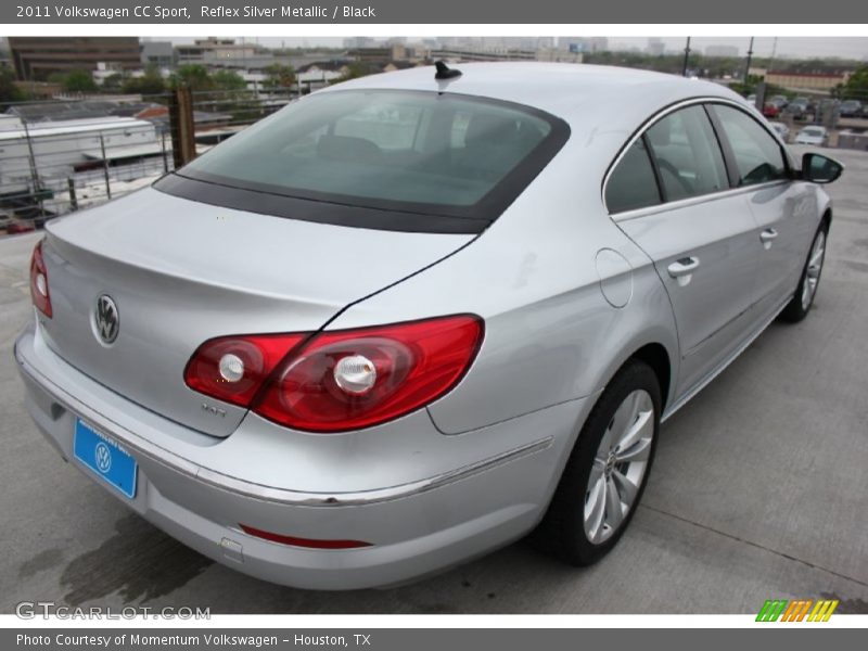 Reflex Silver Metallic / Black 2011 Volkswagen CC Sport
