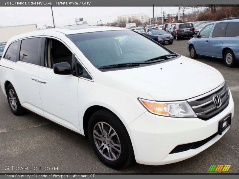 Taffeta White / Gray 2011 Honda Odyssey EX-L