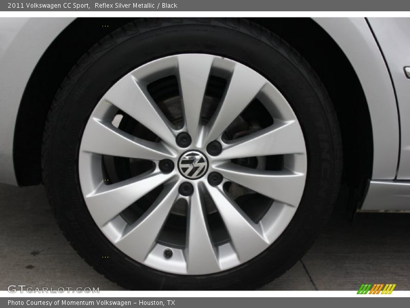 Reflex Silver Metallic / Black 2011 Volkswagen CC Sport