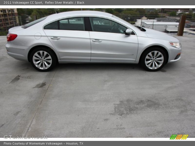 Reflex Silver Metallic / Black 2011 Volkswagen CC Sport