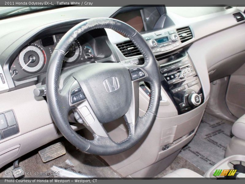 Taffeta White / Gray 2011 Honda Odyssey EX-L