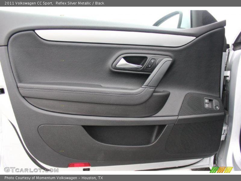 Reflex Silver Metallic / Black 2011 Volkswagen CC Sport