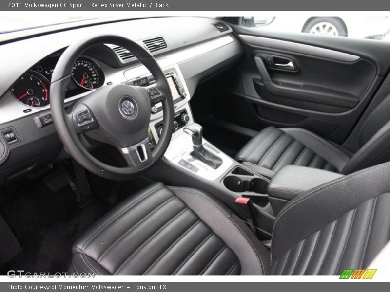 Reflex Silver Metallic / Black 2011 Volkswagen CC Sport