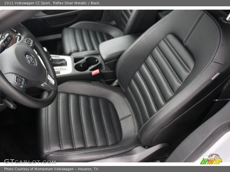 Reflex Silver Metallic / Black 2011 Volkswagen CC Sport