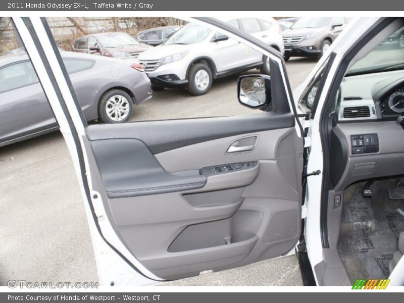 Taffeta White / Gray 2011 Honda Odyssey EX-L