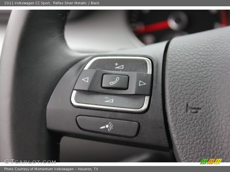 Reflex Silver Metallic / Black 2011 Volkswagen CC Sport