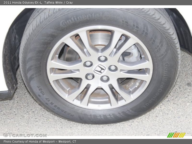 Taffeta White / Gray 2011 Honda Odyssey EX-L