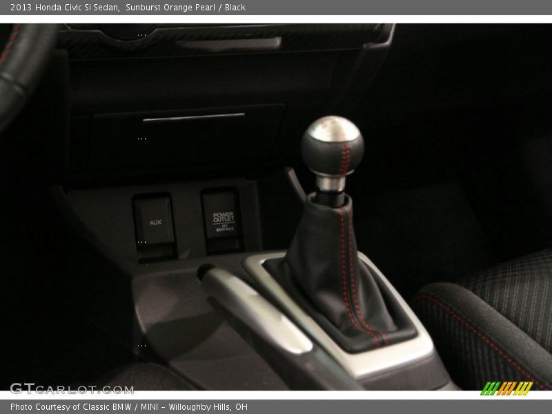 Sunburst Orange Pearl / Black 2013 Honda Civic Si Sedan