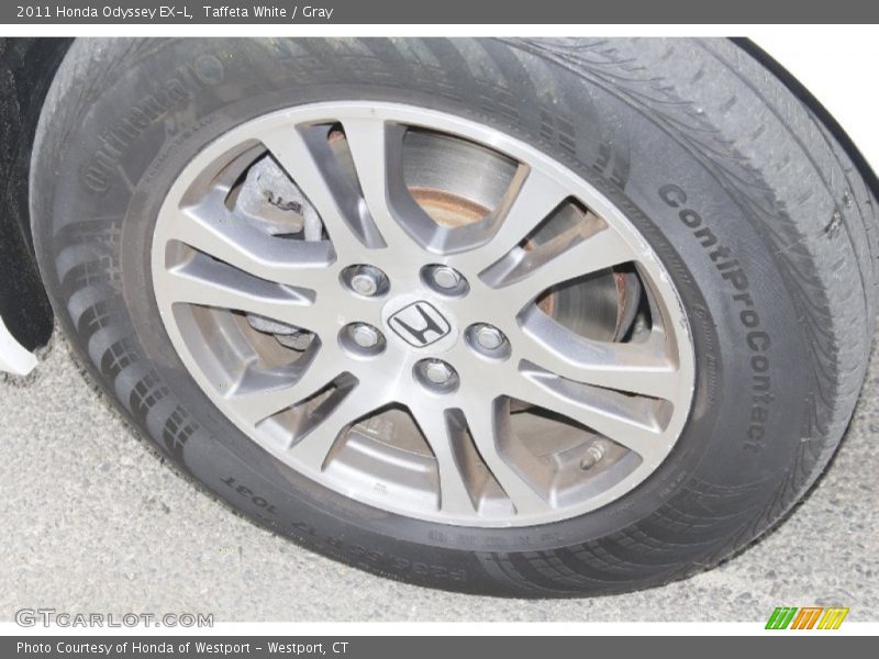 Taffeta White / Gray 2011 Honda Odyssey EX-L