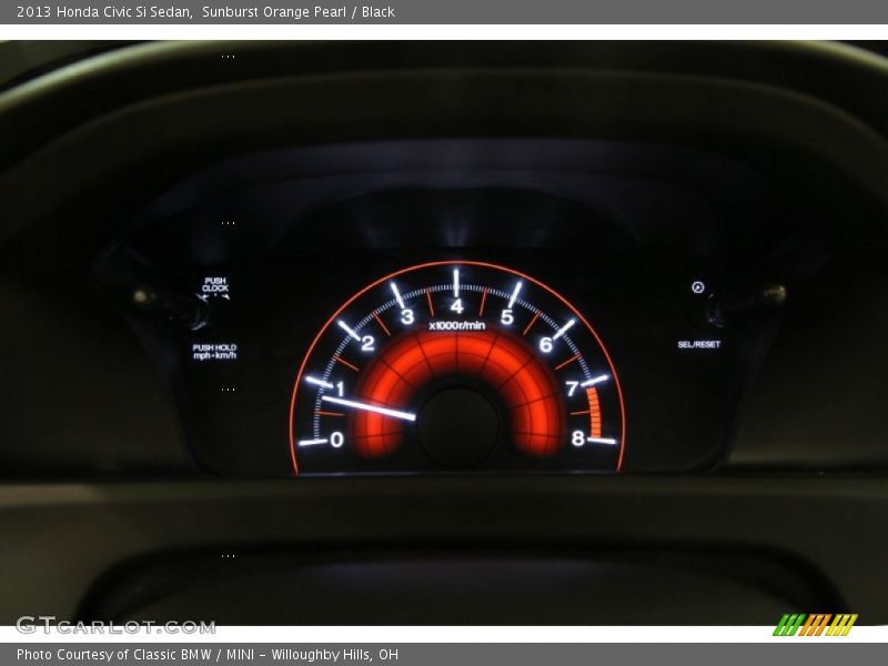Sunburst Orange Pearl / Black 2013 Honda Civic Si Sedan