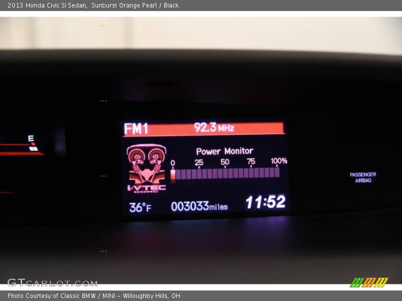 Sunburst Orange Pearl / Black 2013 Honda Civic Si Sedan