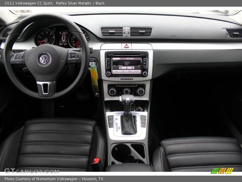 Reflex Silver Metallic / Black 2011 Volkswagen CC Sport