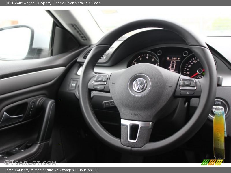 Reflex Silver Metallic / Black 2011 Volkswagen CC Sport