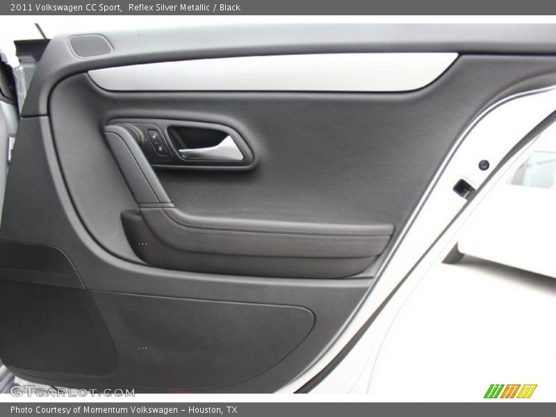 Reflex Silver Metallic / Black 2011 Volkswagen CC Sport