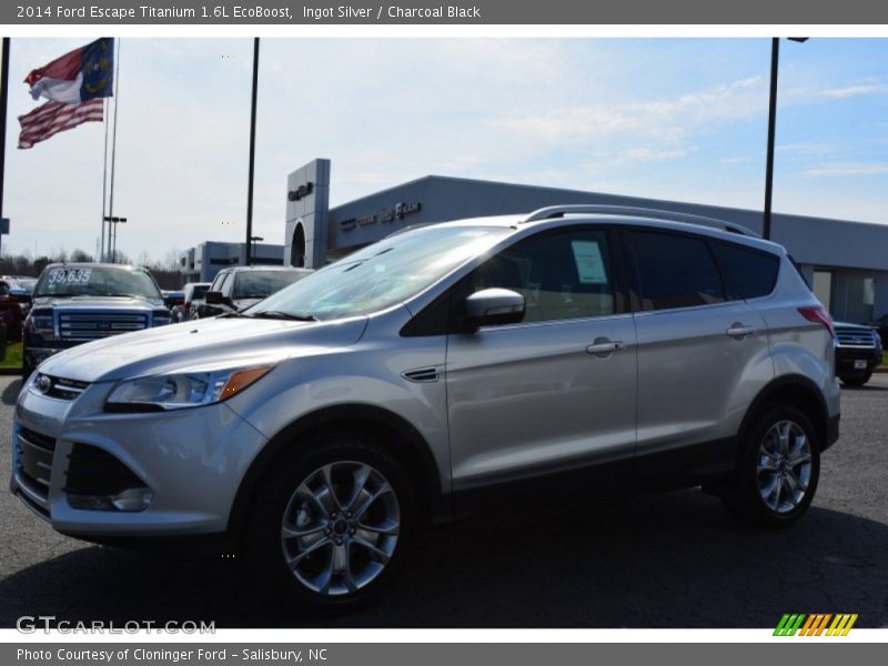 Ingot Silver / Charcoal Black 2014 Ford Escape Titanium 1.6L EcoBoost