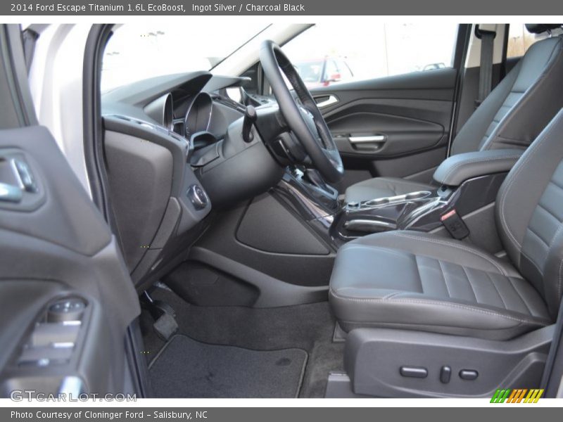 Ingot Silver / Charcoal Black 2014 Ford Escape Titanium 1.6L EcoBoost