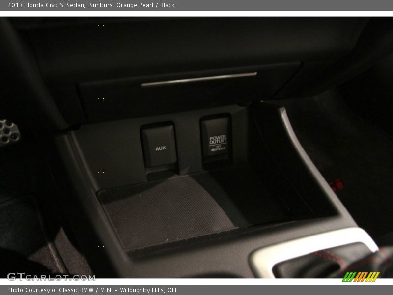 Sunburst Orange Pearl / Black 2013 Honda Civic Si Sedan