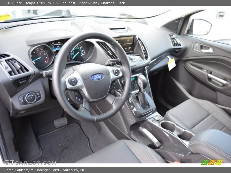 Ingot Silver / Charcoal Black 2014 Ford Escape Titanium 1.6L EcoBoost