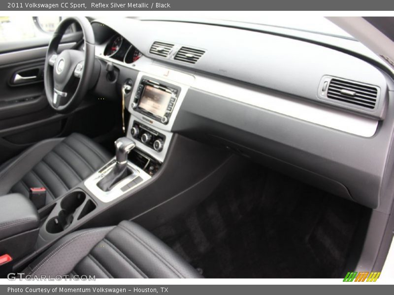 Reflex Silver Metallic / Black 2011 Volkswagen CC Sport