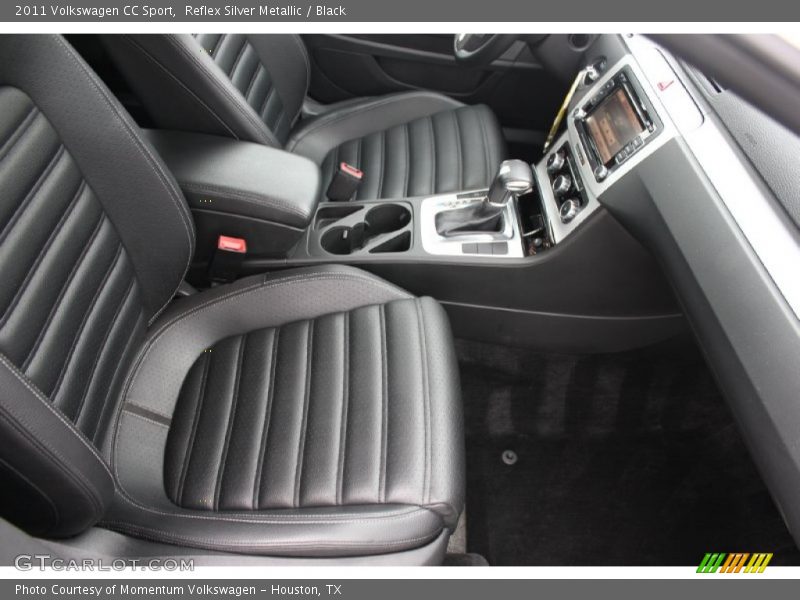 Reflex Silver Metallic / Black 2011 Volkswagen CC Sport