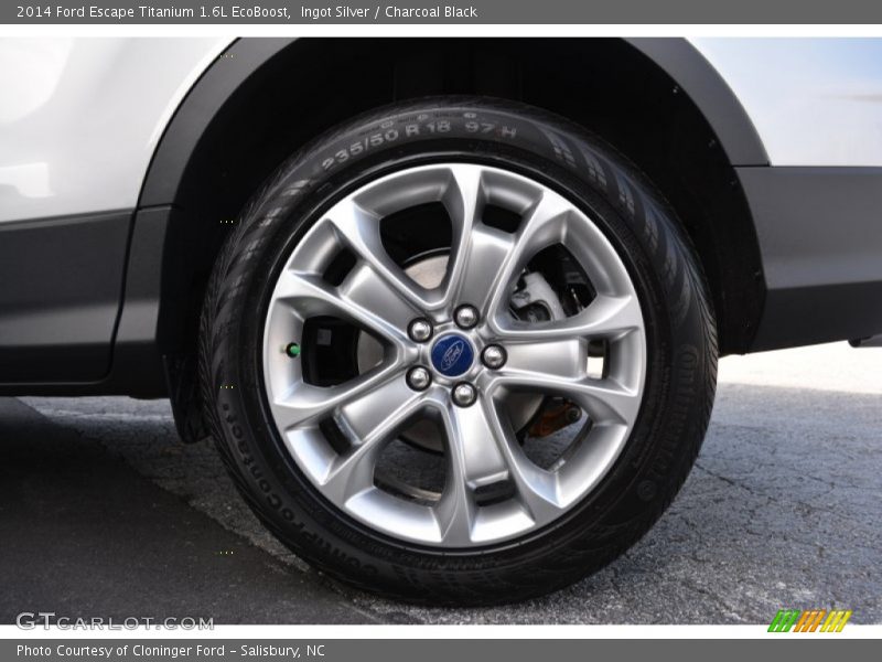 Ingot Silver / Charcoal Black 2014 Ford Escape Titanium 1.6L EcoBoost