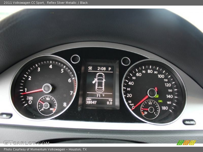 Reflex Silver Metallic / Black 2011 Volkswagen CC Sport